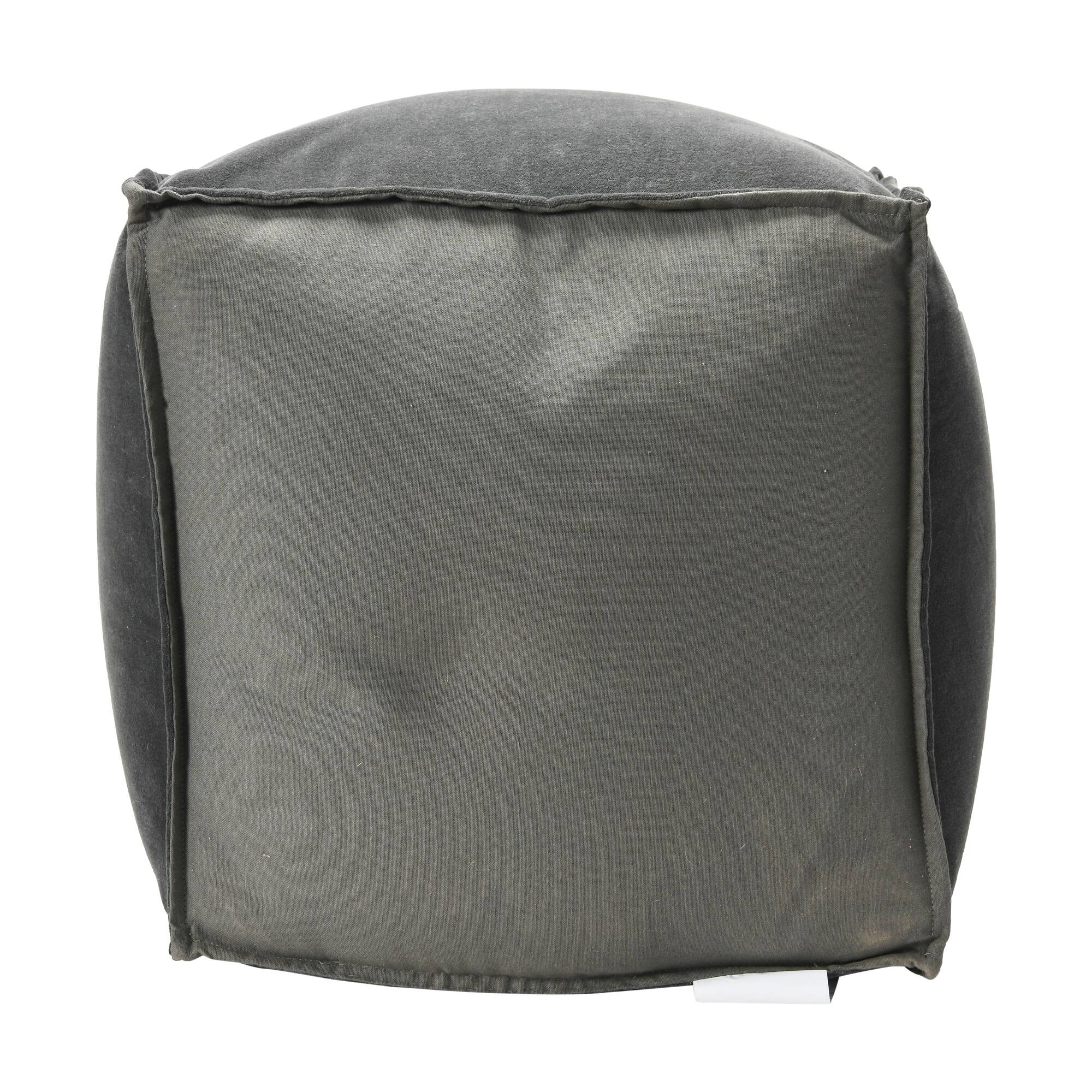 Hello Honey® 18" Modern Boho Cotton Velvet Pouf